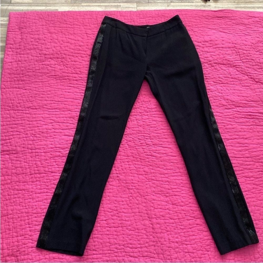Alexander McQueen Elegant Black tux beaded pants, S